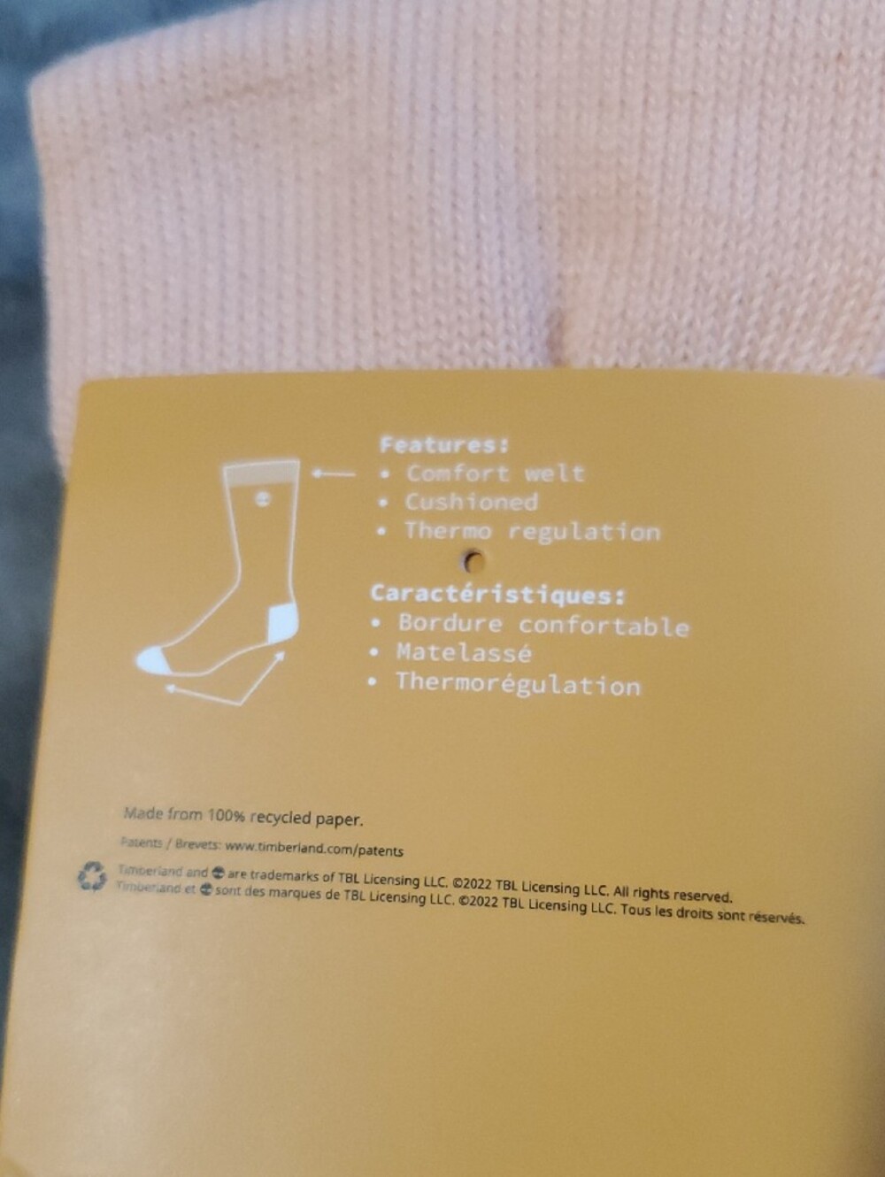 Timberland Wool Thermal Regulation Cushioned Crew Socks - 3 PK w/ Comfort - Picture 5 of 9